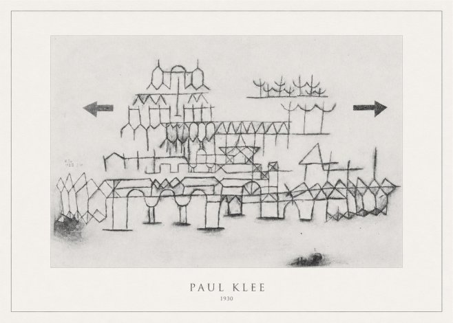 Paul Klee Architektur No4 - Affiche