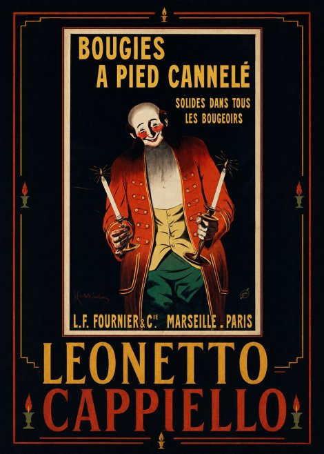 Leonetto Cappiello Bougies a Pied Cannelé No5 - Affiche
