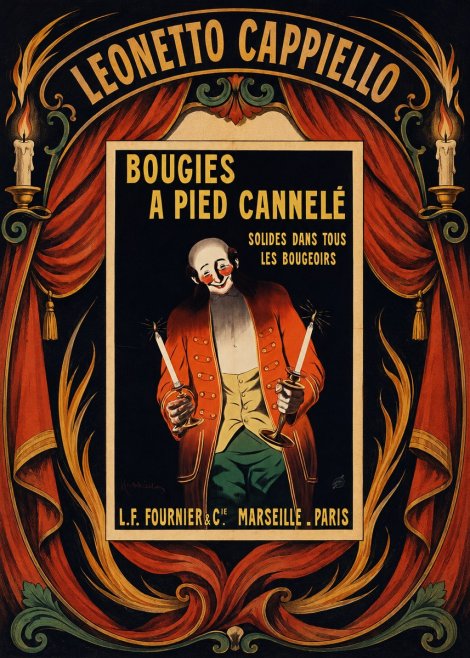 Leonetto Cappiello Bougies a Pied Cannelé No6 - Affiche