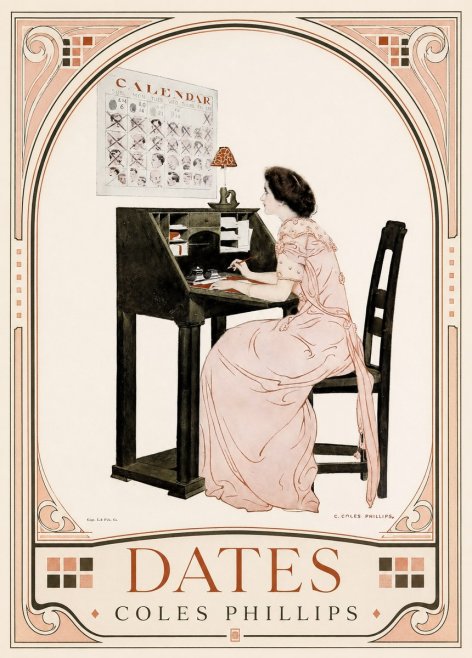 Coles Phillips Dates No3 - Affiche