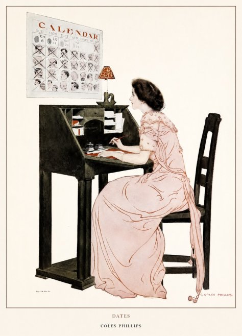 Coles Phillips Dates No5 - Affiche