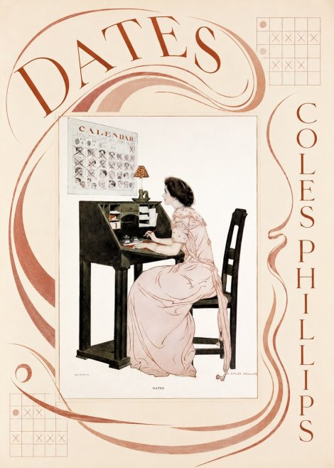 Coles Phillips Dates No6 - Affiche
