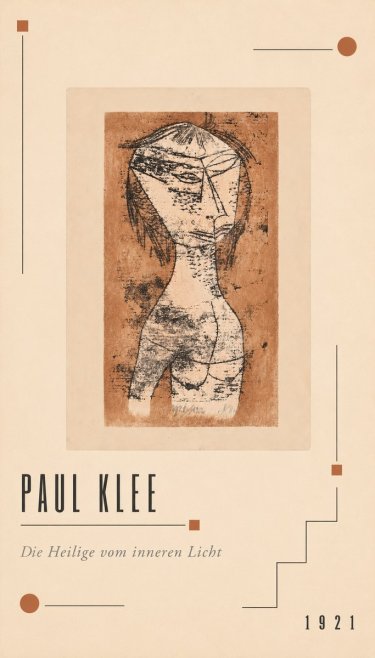 Paul Klee Die Heilige Vom Inneren Licht I No2 - Affiche