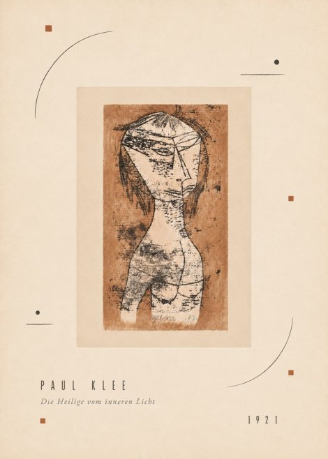 Paul Klee Die Heilige Vom Inneren Licht I No3 - Affiche