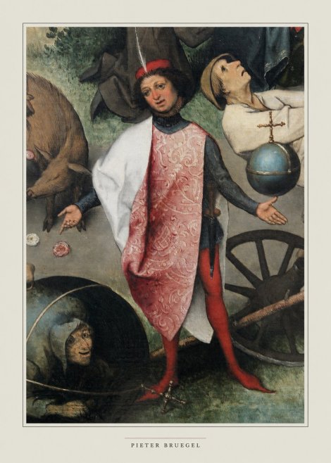 Pieter Bruegel Netherlandish Proverbs II No6 - Affiche