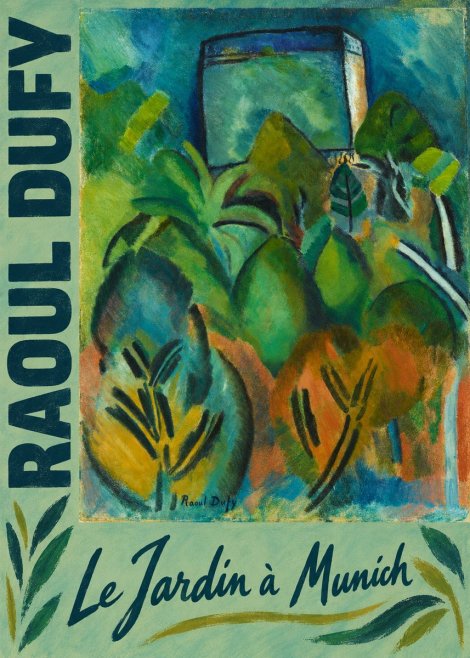 Raoul Dufy Le Jardin À Munich No2 - Affiche