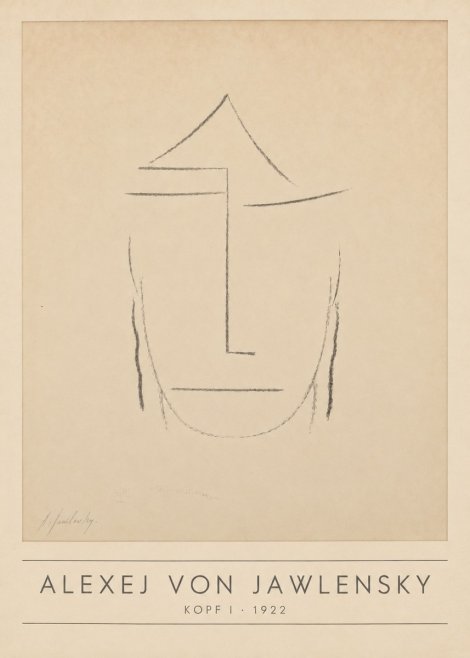Alexej von Jawlensky Kopf I No1 - Affiche