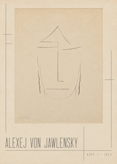 Alexej von Jawlensky Kopf I No2 - Affiche