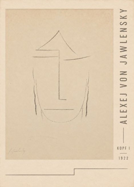 Alexej von Jawlensky Kopf I No3 - Affiche