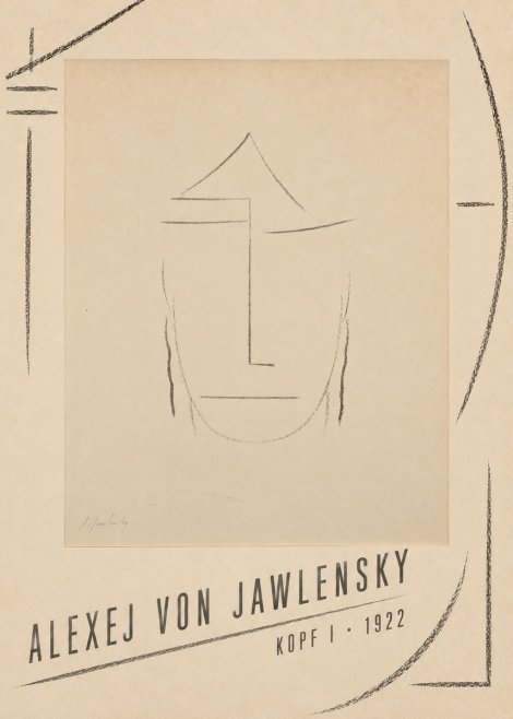 Alexej von Jawlensky Kopf I No4 - Affiche