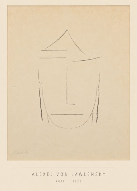 Alexej von Jawlensky Kopf I No5 - Affiche