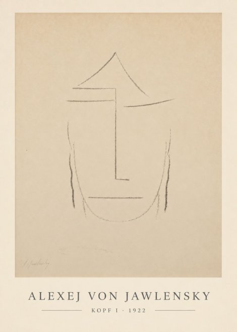 Alexej von Jawlensky Kopf I No6 - Affiche