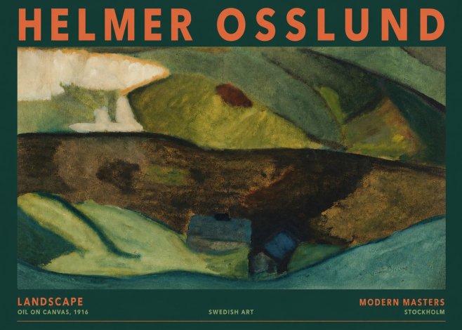 Helmer Osslund Landscape No2 - Affiche
