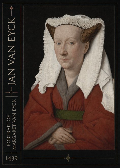Jan van Eyck Portrait of Margaret Van Eyck I No2 - Affiche