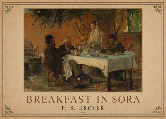 P.S. Krøyer Breakfast in Sora No1 - Affiche