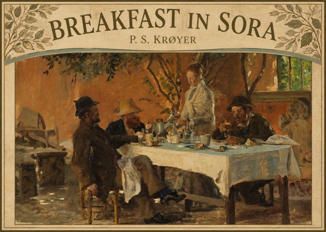 P.S. Krøyer Breakfast in Sora No5 - Affiche