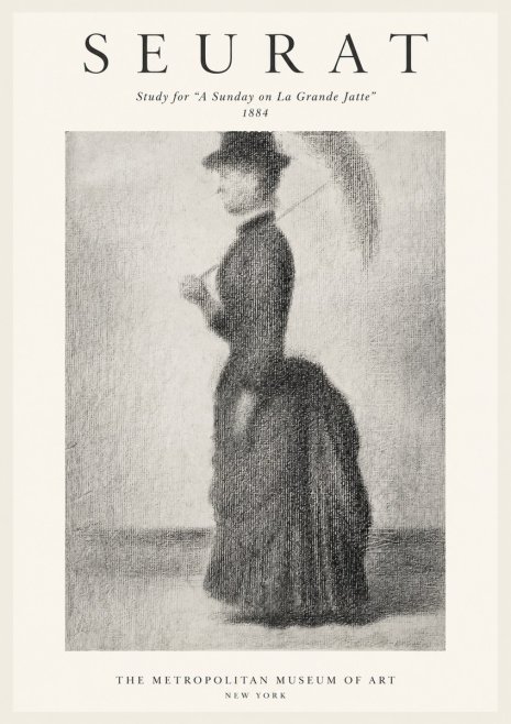 Seurat Study for "a Sunday on La Grande Jatte" No1 - Affiche