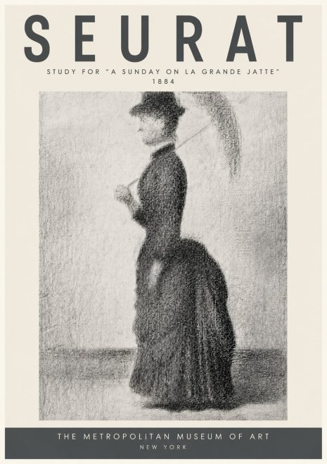 Seurat Study for "a Sunday on La Grande Jatte" No5 - Affiche