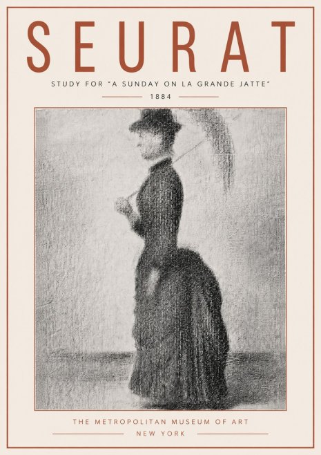 Seurat Study for "a Sunday on La Grande Jatte" No6 - Affiche