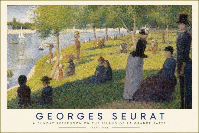 Seurat A Sunday Afternoon on the Island of La Grande Jatte I No2 - Affiche