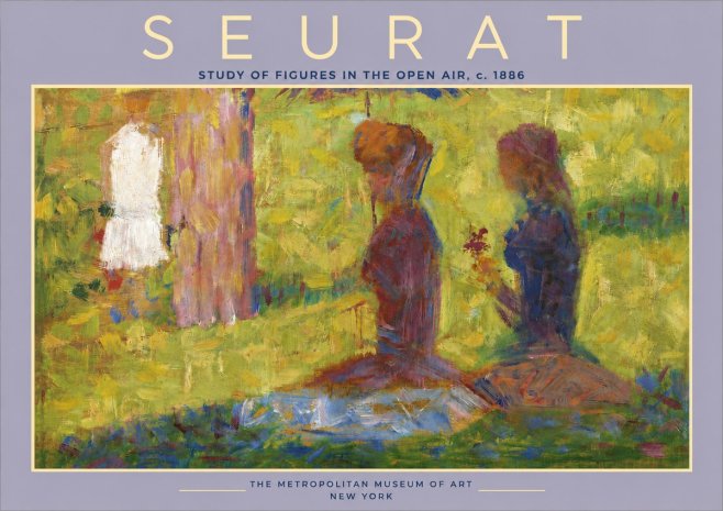 Seurat Study of Figures in the Open Air, C. 1886 No4 - Affiche