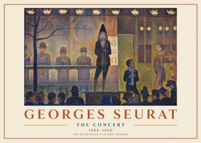 Seurat The Concert No3 - Affiche