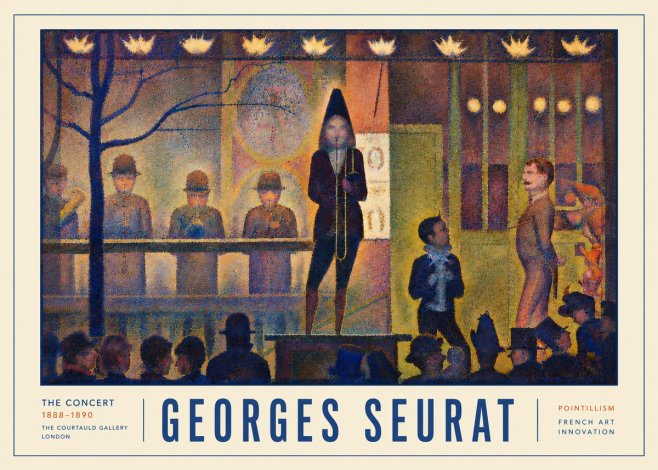 Seurat The Concert No5 - Affiche