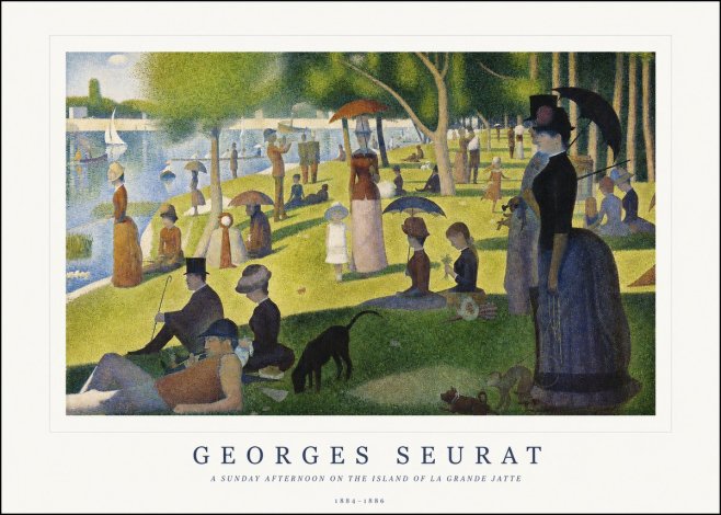 Seurat A Sunday Afternoon on the Island of La Grande Jatte III No1 - Affiche