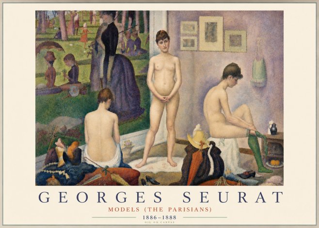 Seurat Models (the Parisians) No3 - Affiche
