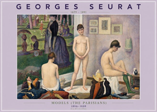 Seurat Models (the Parisians) No4 - Affiche