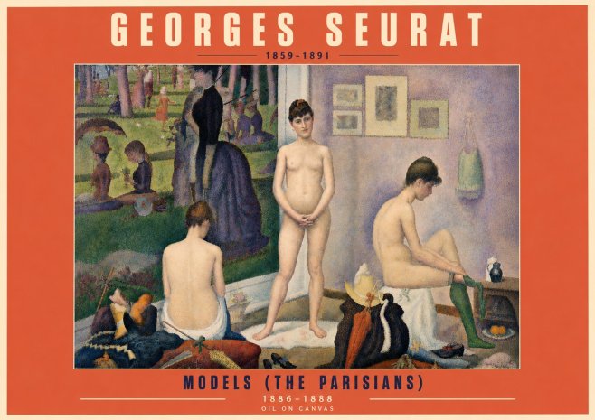 Seurat Models (the Parisians) No5 - Affiche