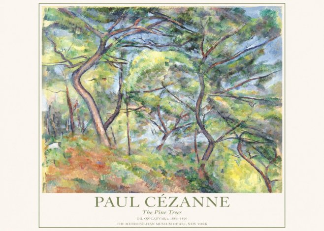 Paul Cézanne The Pine Trees No1 - Affiche