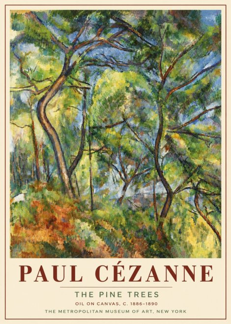 Paul Cézanne The Pine Trees No6 - Affiche