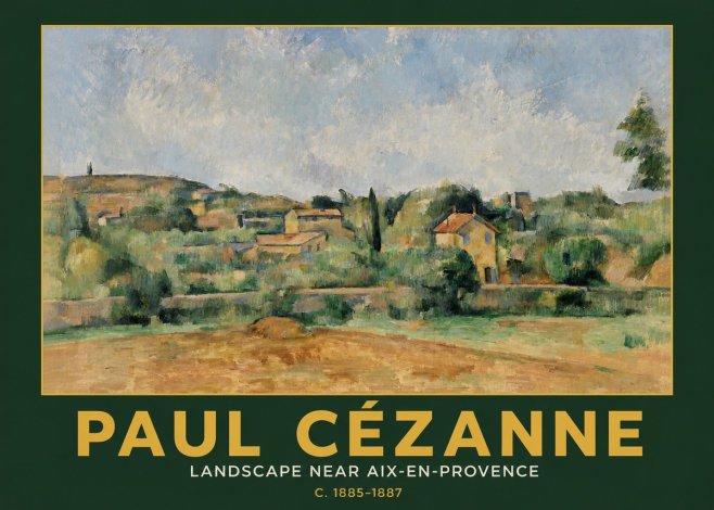 Paul Cézanne Landscape Near Aix-en-provence I No3 - Affiche