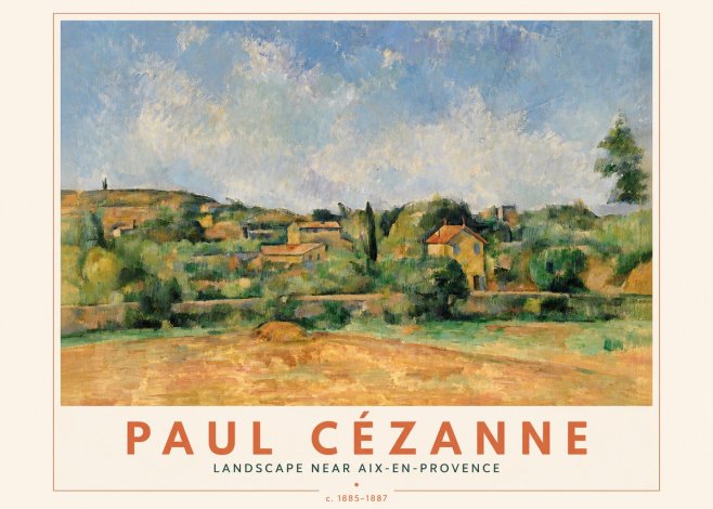 Paul Cézanne Landscape Near Aix-en-provence I No4 - Affiche