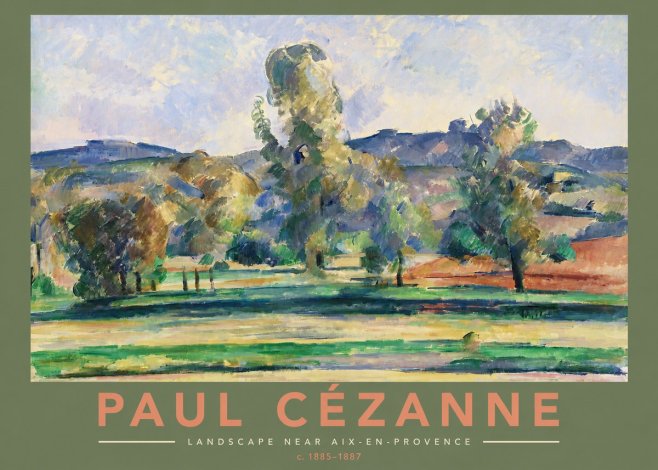 Paul Cézanne Landscape Near Aix-en-provence II No2 - Affiche