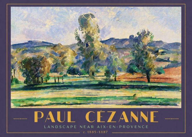 Paul Cézanne Landscape Near Aix-en-provence II No5 - Affiche