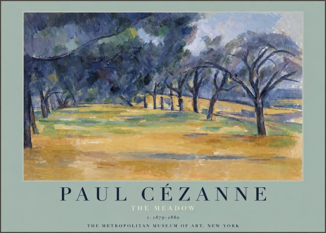 Paul Cézanne The Meadow No3 - Affiche