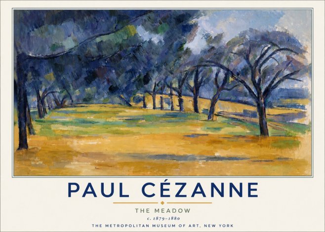 Paul Cézanne The Meadow No4 - Affiche