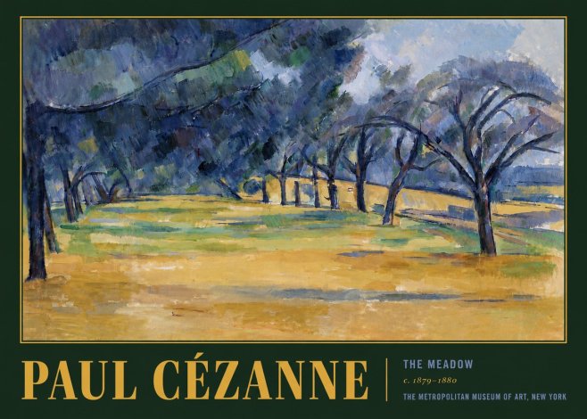 Paul Cézanne The Meadow No6 - Affiche