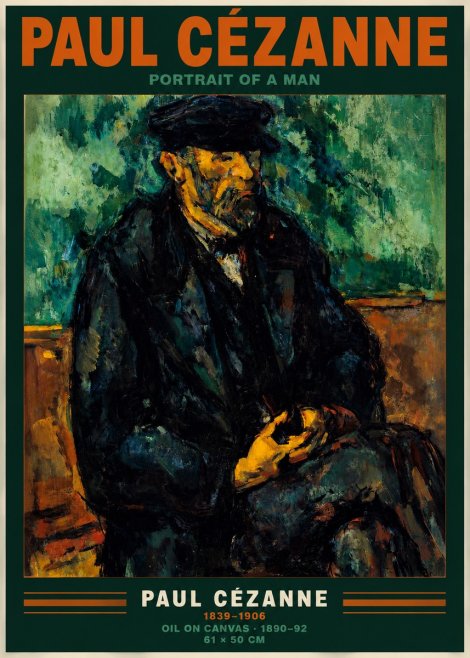 Paul Cézanne Portrait of a Man I No2 - Affiche
