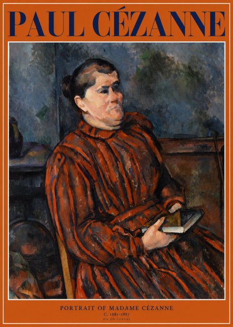 Paul Cézanne Portrait of Madame Cézanne I No1 - Affiche