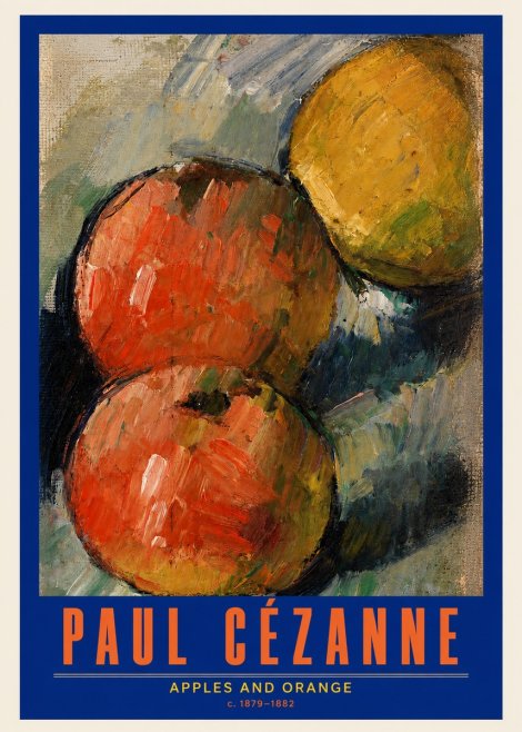 Paul Cézanne Apples and Orange No2 - Affiche
