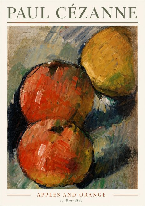 Paul Cézanne Apples and Orange No3 - Affiche