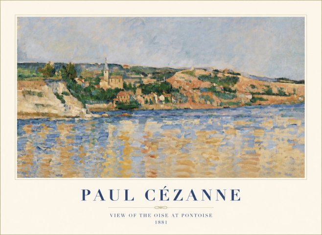 Paul Cézanne View of the Oise at Pontoise II No1 - Affiche