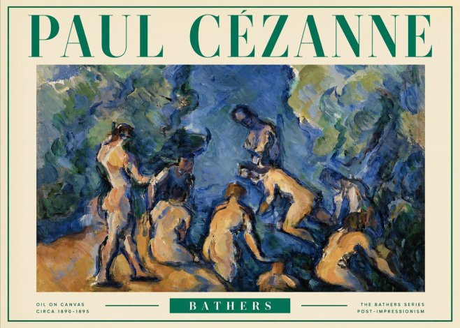 Paul Cézanne Bathers I No3 - Affiche