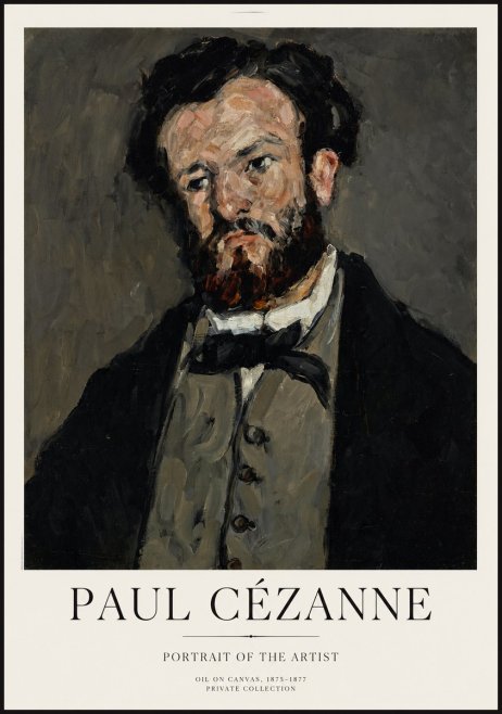 Paul Cézanne Portrait of the Artist I No1 - Affiche
