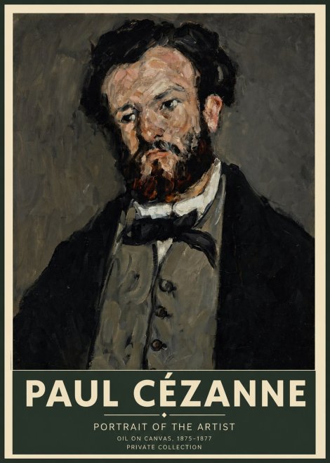Paul Cézanne Portrait of the Artist I No2 - Affiche