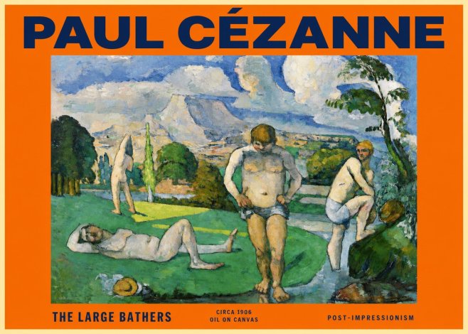 Paul Cézanne Bathers II No6 - Affiche