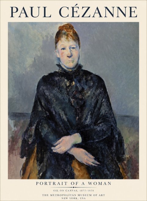 Paul Cézanne Portrait of a Woman I No1 - Affiche